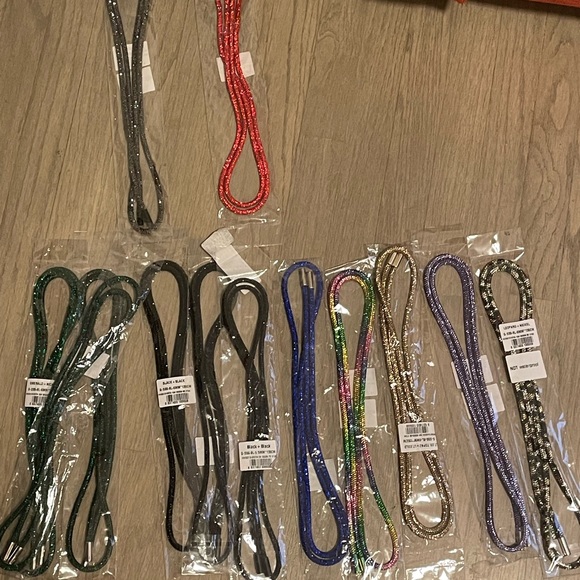 RHINESTONE HOODIE STRINGS 4 COLORS AVAIL - Picture 6 of 17